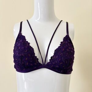 Frederick’s of Hollywood Jessica purple lace bra